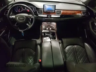 2014 Audi A8 4.0T with VIN WAUR2AFD8EN006198, listed as a Copart auction lot 85272544 with 105,058 mi miles and Salvage Title. Bid and sale history available at DreamBid. Image 8.
