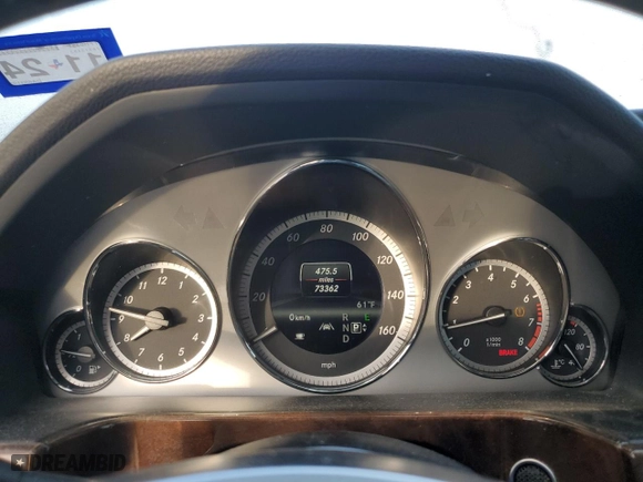 2013 Mercedes-Benz E-Class E 350 Luxury with VIN WDDHF5KB8DA683195, listed as a Copart auction lot 46171085 with 73,362 mi miles and Salvage Title. Bid and sale history available at carsss.com. Image 9.