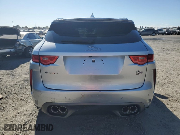 2019 Jaguar F-Pace SVR with VIN SADCZ2EE6KA603989, listed as a Copart auction lot 78444274 with 51,398 mi miles and Salvage title. Bid and sale history available at DreamBid. Image 6.