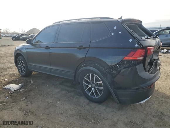 2021 Volkswagen Tiguan S with VIN 3VV0B7AXXMM098764, listed as a Copart auction lot 43116995 with 52,239 mi miles and Salvage Title. Bid and sale history available at carsss.com. Image 2.