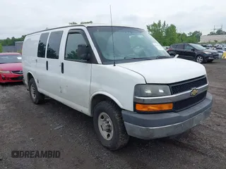2013 Chevrolet Express Cargo with VIN 1GCWGFCA5D1105758, listed as a IAAI auction lot 42644553 with 209,801 mi miles and . Bid and sale history available at DreamBid. Image 1.