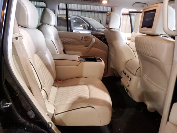2018 Infiniti QX80 with VIN JN8AZ2NF1J9663887, listed as a Copart auction lot 66756394 with 81,628 mi miles and Salvage Title. Bid and sale history available at carsss.com. Image 10.