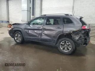 2019 Jeep Cherokee Trailhawk with VIN 1C4PJMBXXKD362555, listed as a Copart auction lot 88888565 with 120,673 mi miles and Salvage Title. Bid and sale history available at DreamBid. Image 2.