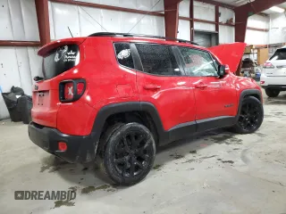 2017 Jeep Renegade Altitude with VIN ZACCJABB0HPG47597, listed as a Copart auction lot 58060505 with 239,534 mi miles and Salvage title. Bid and sale history available at DreamBid. Image 3.