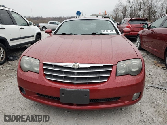 2004 Chrysler Crossfire z VIN 1C3AN69L64X014217, wystawiony jako Copart lot #82427704 z przebiegiem 85 328 mil mil oraz Szkody całkowita. Historia ofert i sprzedaży dostępna na DreamBid. Obrazek 5.