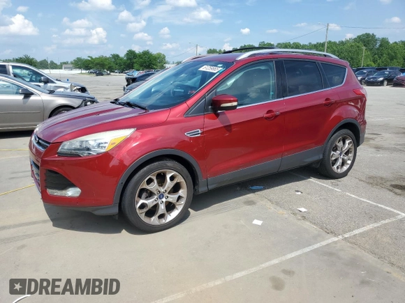 2015 Ford Escape Titanium with VIN 1FMCU0JX8FUC03874, listed as a Copart auction lot 61259665 with 98,933 mi miles and Salvage title. Bid and sale history available at DreamBid. Image 1.