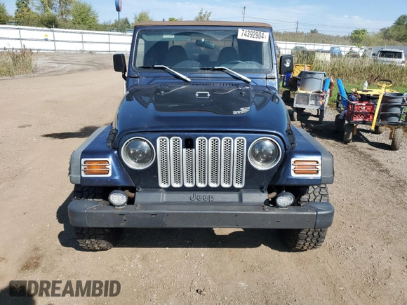 1997 Jeep Wrangler Sport with VIN 1J4FY19S0VP449796, listed as a Copart auction lot 74392904 with 139,322 mi miles and Clean Title. Bid and sale history available at carsss.com. Image 5.