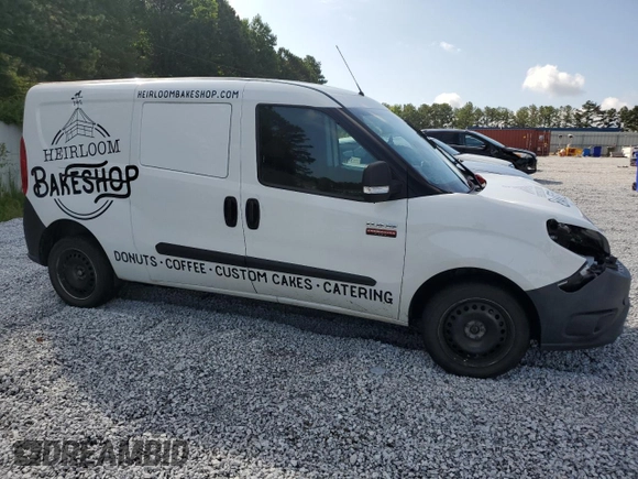 2020 Ram ProMaster City Cargo Tradesman with VIN ZFBHRFAB1L6P28247, listed as a Copart auction lot 59265814 with Not Provided miles and Salvage Title. Bid and sale history available at DreamBid. Image 4.