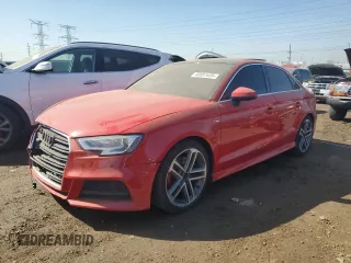 2017 Audi A3 Sedan Premium Plus with VIN WAUGUGFF2H1035794, listed as a Copart auction lot 48891635 with 64,635 mi miles and Salvage Title. Bid and sale history available at carsss.com. Image 1.