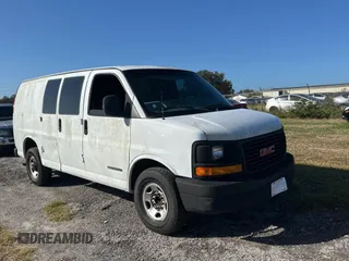 2003 GMC Savana Cargo Van with VIN 1GTHG35U431113170, listed as a Copart auction lot 78915184 with 293,807 mi miles and Clean Title. Bid and sale history available at carsss.com. Image 1.