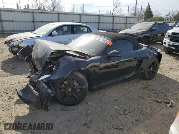 2014 Porsche Boxster with VIN WP0CA2A88ES121977, listed as a Copart auction lot 54177695 with 0 mi miles and Clean Title. Bid and sale history available at carsss.com. Image 1.