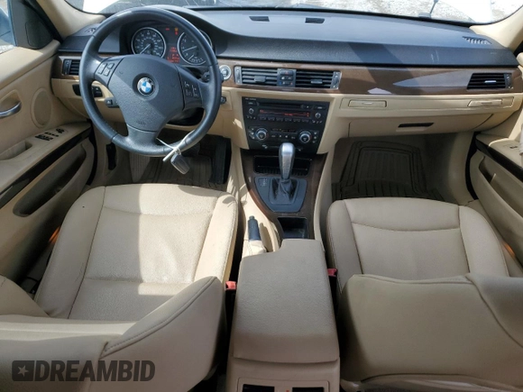 2009 BMW 3 Series 328i with VIN WBAPH77559NM30850, listed as a Copart auction lot 51322385 with 184,200 mi miles and Salvage Title. Bid and sale history available at carsss.com. Image 8.