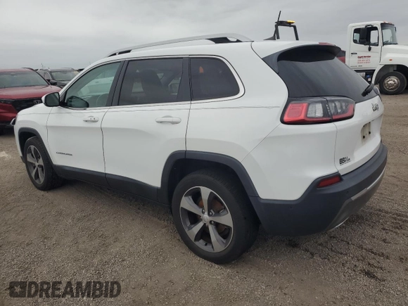 2019 Jeep Cherokee Limited with VIN 1C4PJLDN8KD296724, listed as a Copart auction lot 75220604 with Not Provided miles and Salvage Title. Bid and sale history available at DreamBid. Image 2.