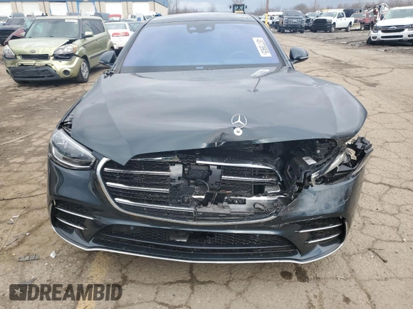2021 Mercedes-Benz S 580 with VIN W1K6G7GB6MA042104, listed as a Copart auction lot 49778905 with 13,535 mi miles and Salvage Title. Bid and sale history available at DreamBid. Image 5.