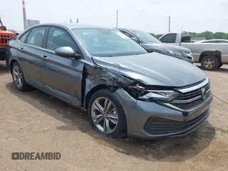2022 Volkswagen Jetta SE with VIN 3VWEM7BU4NM012902, listed as a IAAI auction lot 42482742 with 34,350 mi miles and . Bid and sale history available at DreamBid. Image 1.