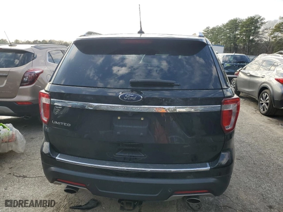 2018 Ford Explorer Limited with VIN 1FM5K7F81JGB11649, listed as a Copart auction lot 44738855 with 112,448 mi miles and Salvage Title. Bid and sale history available at carsss.com. Image 6.