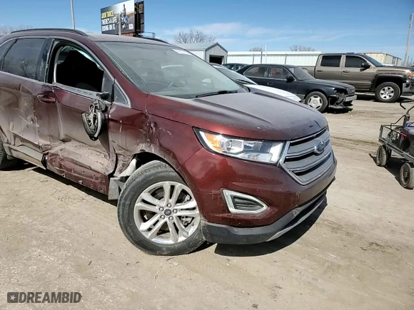 2015 Ford Edge SEL with VIN 2FMTK4J87FBB95908, listed as a Copart auction lot 46727735 with 49,214 mi miles and Salvage Title. Bid and sale history available at carsss.com. Image 12.