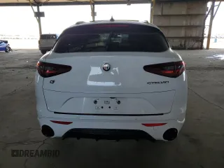 2022 Alfa Romeo Stelvio Ti with VIN ZASPAKBN7N7D25427, listed as a Copart auction lot 45980975 with 58,154 mi miles and Salvage Title. Bid and sale history available at carsss.com. Image 6.