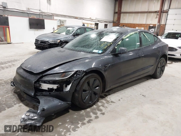 2025 Tesla Model 3 Long Range with VIN 5YJ3E1EB4SF913766, listed as a IAAI auction lot 41975164 with 3,099 mi miles and . Bid and sale history available at DreamBid. Image 18.