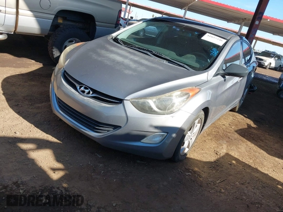 2012 Hyundai Elantra Limited with VIN KMHDH4AE3CU307375, listed as a IAAI auction lot 41857246 with 183,389 mi miles. Bid and sale history available at carsss.com. Image 17.