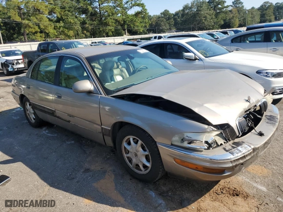 2001 Buick Park Avenue with VIN 1G4CW54K214294964, listed as a Copart auction lot 75270244 with 128,205 mi miles and Salvage Title. Bid and sale history available at carsss.com. Image 4.