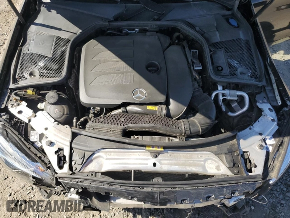 2023 Mercedes-Benz C 300 with VIN W1KWJ8DB8PG126048, listed as a Copart auction lot 60347215 with 46,304 mi miles and Salvage title. Bid and sale history available at DreamBid. Image 11.