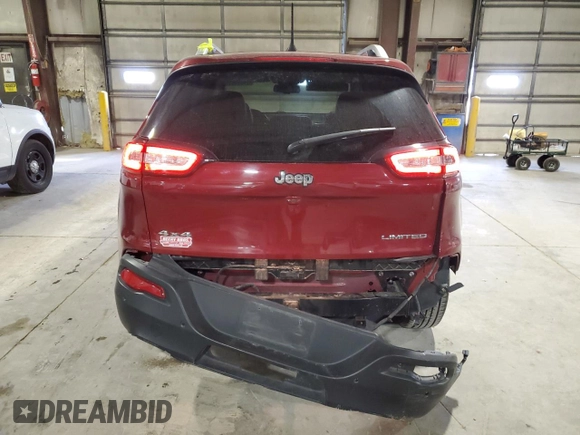 2016 Jeep Cherokee Limited with VIN 1C4PJMDB2GW134627, listed as a Copart auction lot 51096615 with 51,286 mi miles and Salvage Title. Bid and sale history available at DreamBid. Image 6.