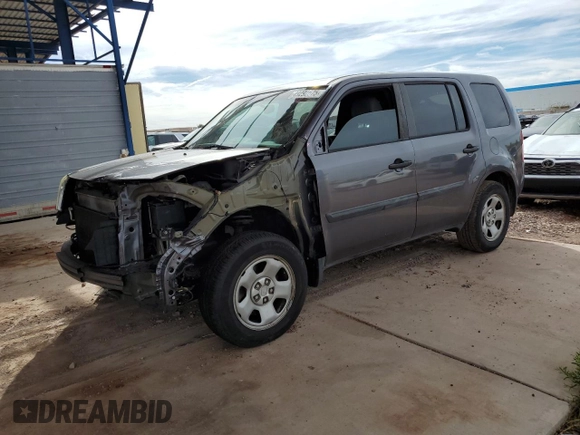 2015 Honda Pilot LX with VIN 5FNYF3H28FB021648, listed as a Copart auction lot 49292675 with 118,841 mi miles and Salvage Title. Bid and sale history available at carsss.com. Image 1.