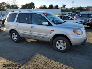 2008 Honda Pilot VP with VIN 5FNYF28228B023909, listed as a Copart auction lot 44814625 with 129,628 mi miles and Salvage Title. Bid and sale history available at carsss.com. Image 4.