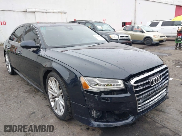 2017 Audi A8 L Sport with VIN WAU43AFD1HN007334, listed as a IAAI auction lot 41760035 with 67,342 mi miles. Bid and sale history available at carsss.com. Image 6.
