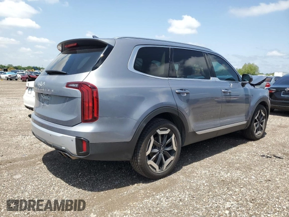 2023 Kia Telluride S with VIN 5XYP64GC0PG354867, listed as a Copart auction lot 55925425 with 32,597 mi miles and Salvage title. Bid and sale history available at DreamBid. Image 3.