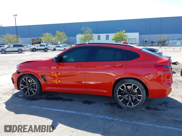 2021 BMW X4 M with VIN 5YMUJ0C08M9H70033, listed as a IAAI auction lot 41671276 with 18,151 mi miles. Bid and sale history available at carsss.com. Image 15.