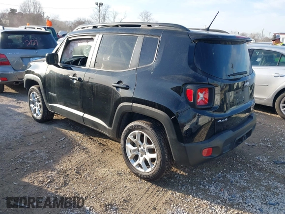 2016 Jeep Renegade Latitude with VIN ZACCJBBT0GPD97632, listed as a IAAI auction lot 38850330 with 28,518 mi miles and . Bid and sale history available at DreamBid. Image 3.