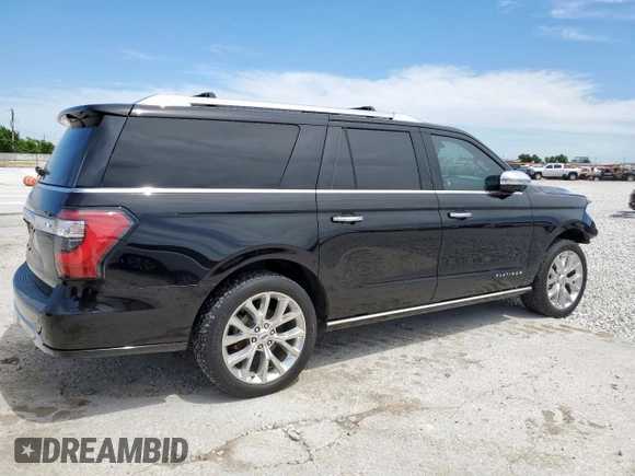 2019 Ford Expedition Max Platinum with VIN 1FMJK1MT7KEA07473, listed as a Copart auction lot 57875735 with 89,450 mi miles and Salvage title. Bid and sale history available at DreamBid. Image 3.