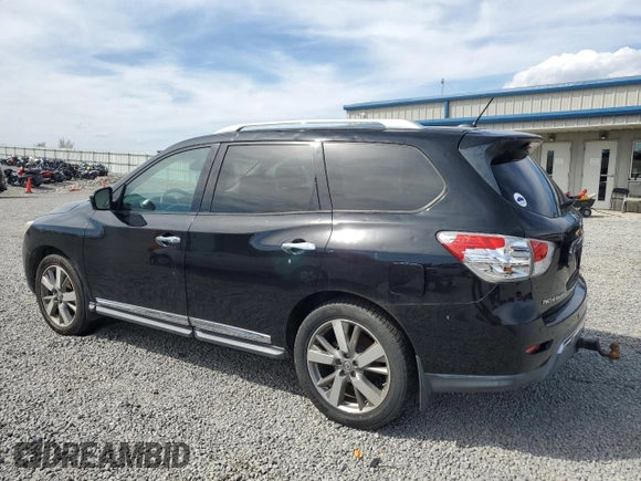 2013 Nissan Pathfinder S with VIN 5N1AR2MM8DC657454, listed as a Copart auction lot 50247115 with 114,509 mi miles and Salvage Title. Bid and sale history available at carsss.com. Image 2.