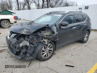2014 Nissan Rogue SV with VIN 5N1AT2MT7EC824042, listed as a Copart auction lot 86864274 with 206,368 mi miles and Salvage Title. Bid and sale history available at DreamBid. Image 1.