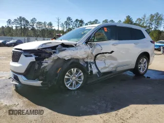 2021 Cadillac XT6 Luxury with VIN 1GYKPAR46MZ172366, listed as a Copart auction lot 42741985 with 33,800 mi miles and Salvage Title. Bid and sale history available at carsss.com. Image 1.