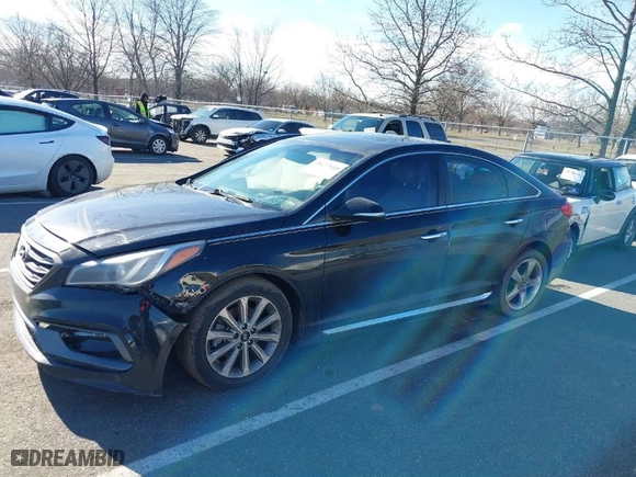 2016 Hyundai Sonata 2.4L Sport with VIN 5NPE34AF1GH410309, listed as a IAAI auction lot 38677619 with 233,330 mi miles. Bid and sale history available at carsss.com. Image 12.