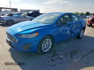 2020 Ford Fusion SE with VIN 3FA6P0HD5LR168627, listed as a Copart auction lot 59613065 with 36,537 mi miles and Salvage title. Bid and sale history available at DreamBid. Image 1.