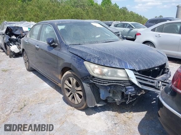 2014 Honda Accord Sedan LX with VIN 1HGCR2F38EA117411, listed as a IAAI auction lot 41660749 with 155,140 mi miles. Bid and sale history available at carsss.com. Image 1.