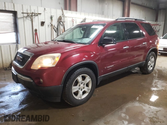 2007 GMC Acadia SLE with VIN 1GKEV13787J108316, listed as a Copart auction lot 43371255 with 188,490 mi miles and Salvage Title. Bid and sale history available at DreamBid. Image 1.