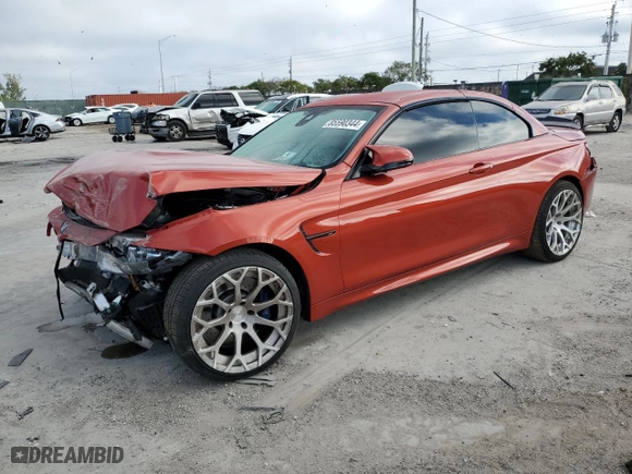 2020 BMW M4 with VIN WBS4Z9C01L5N48032, listed as a Copart auction lot 85590344 with 50,164 mi miles and Salvage Title. Bid and sale history available at carsss.com. Image 1.