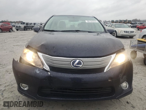 2010 Lexus HS 250h with VIN JTHBB1BA5A2037077, listed as a Copart auction lot 80104224 with 122,760 mi miles and Salvage Title. Bid and sale history available at DreamBid. Image 5.