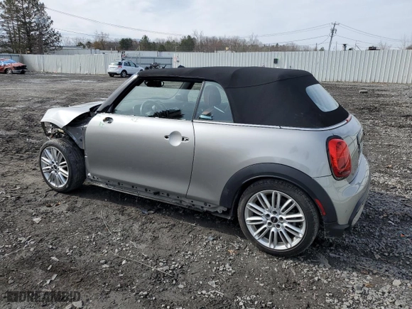 2023 MINI Convertible Cooper S with VIN WMW43DL02P3P98888, listed as a Copart auction lot 51254145 with 7,942 mi miles and Salvage Title. Bid and sale history available at carsss.com. Image 2.