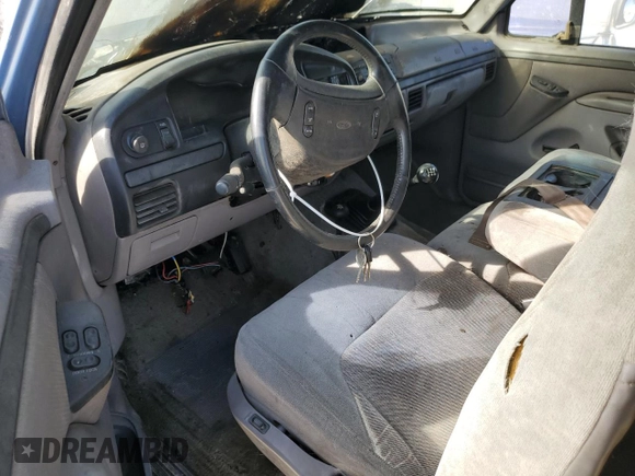 1996 Ford F-250 with VIN 1FTHX26F8TEA06626, listed as a Copart auction lot 43053205 with Not provided miles and Salvage title. Bid and sale history available at DreamBid. Image 8.