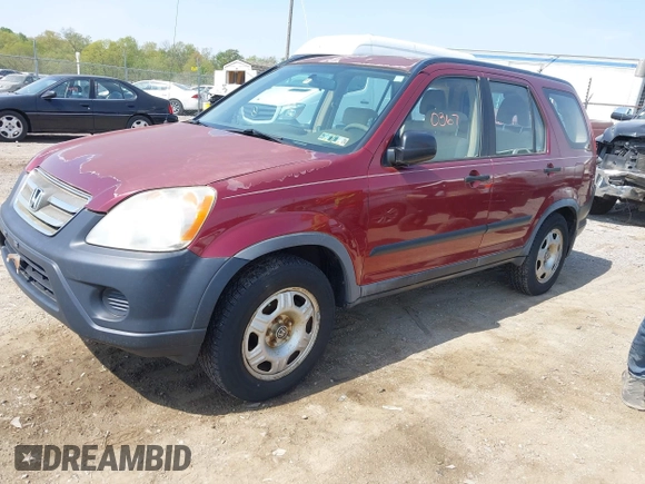 2005 Honda CR-V LX with VIN JHLRD78515C049124, listed as a IAAI auction lot 42160367 with 208,070 mi miles. Bid and sale history available at carsss.com. Image 2.