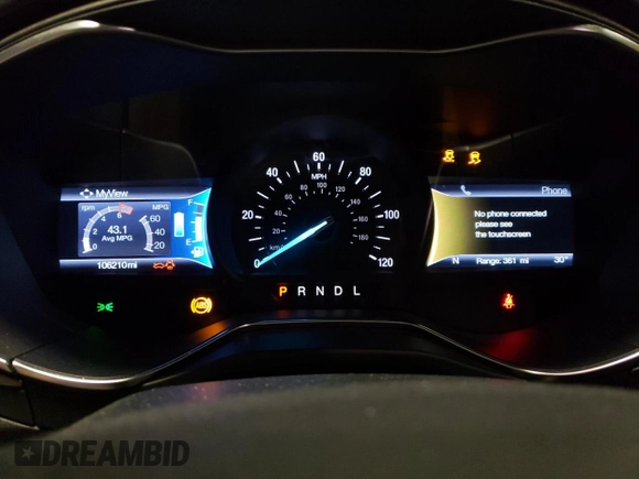 2018 Ford Fusion Hybrid SE with VIN 3FA6P0LU2JR127165, listed as a Copart auction lot 45868443 with 106,210 mi miles. Bid and sale history available at carsss.com. Image 9.