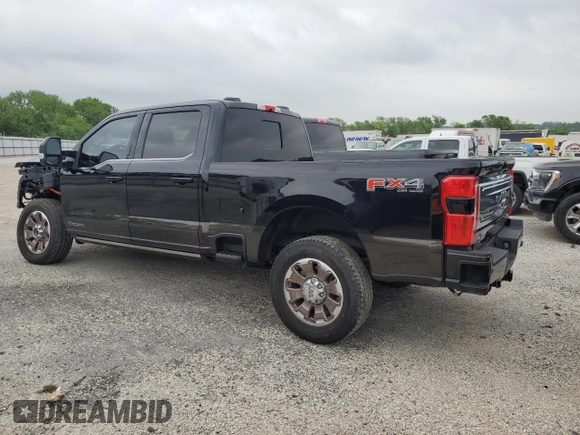 2024 Ford Super Duty F-250 SRW XL with VIN 1FT8W2BTXRED69906, listed as a Copart auction lot 55270455 with 7,381 mi miles and Salvage Title. Bid and sale history available at carsss.com. Image 2.
