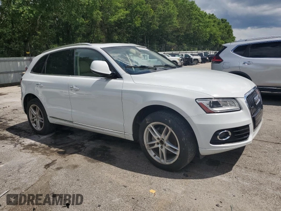 2015 Audi Q5 Premium Plus with VIN WA1LFAFPXFA093161, listed as a Copart auction lot 56824935 with 124,365 mi miles and Clean title. Bid and sale history available at DreamBid. Image 4.
