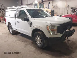 2021 Ford F-150 XL with VIN 1FTMF1EB1MKF01246, listed as a IAAI auction lot 41736886 with 44,558 mi miles. Bid and sale history available at carsss.com. Image 1.